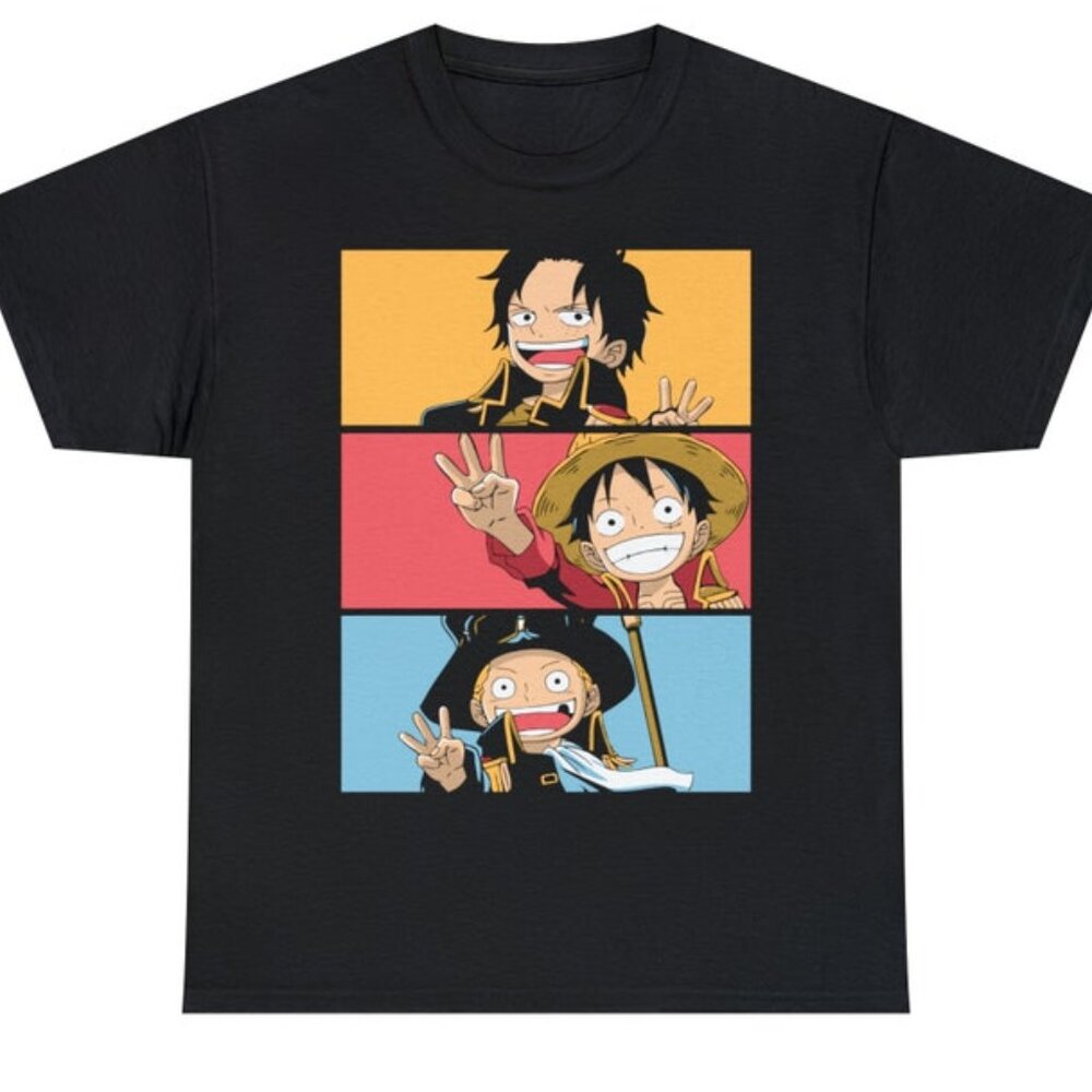 Luffy One Piece Anime Shirt, Luffy Brothers